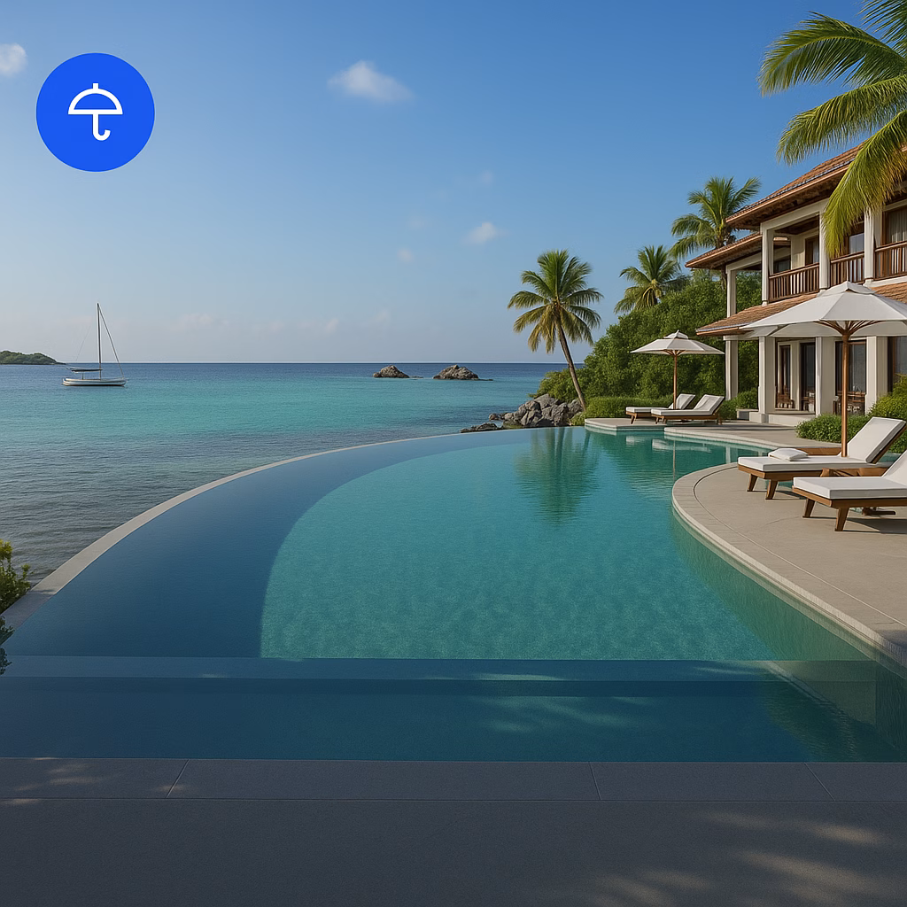 dv-inclusive-card Beautiful infinity pool of a All-Inclusive Resort