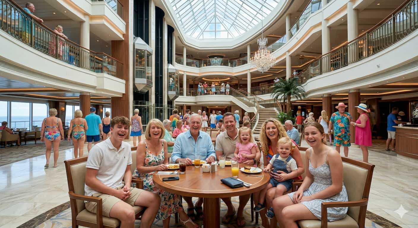 multi-gen-family-at-sea How to plan a multi-generation cruise for everyone is easy with the help of Disconnect Vacations