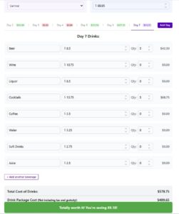Cruise-Drink-package Cruise drink package calculator estimate