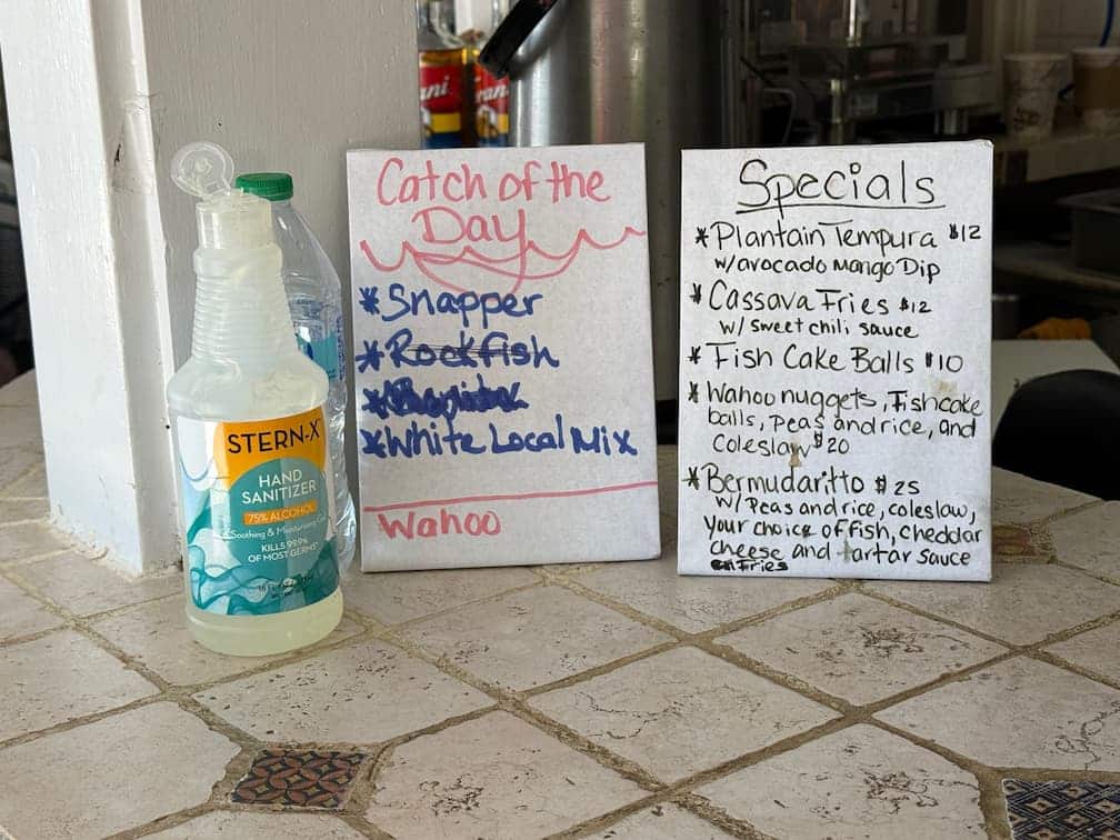 crystal-caves-menu Crystal Caves Bermuda Specials and Catch of the Day