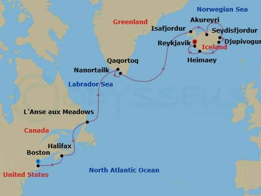 viking-neptune-itinerary Viking Neptune Itinerary sailing Boston to Iceland