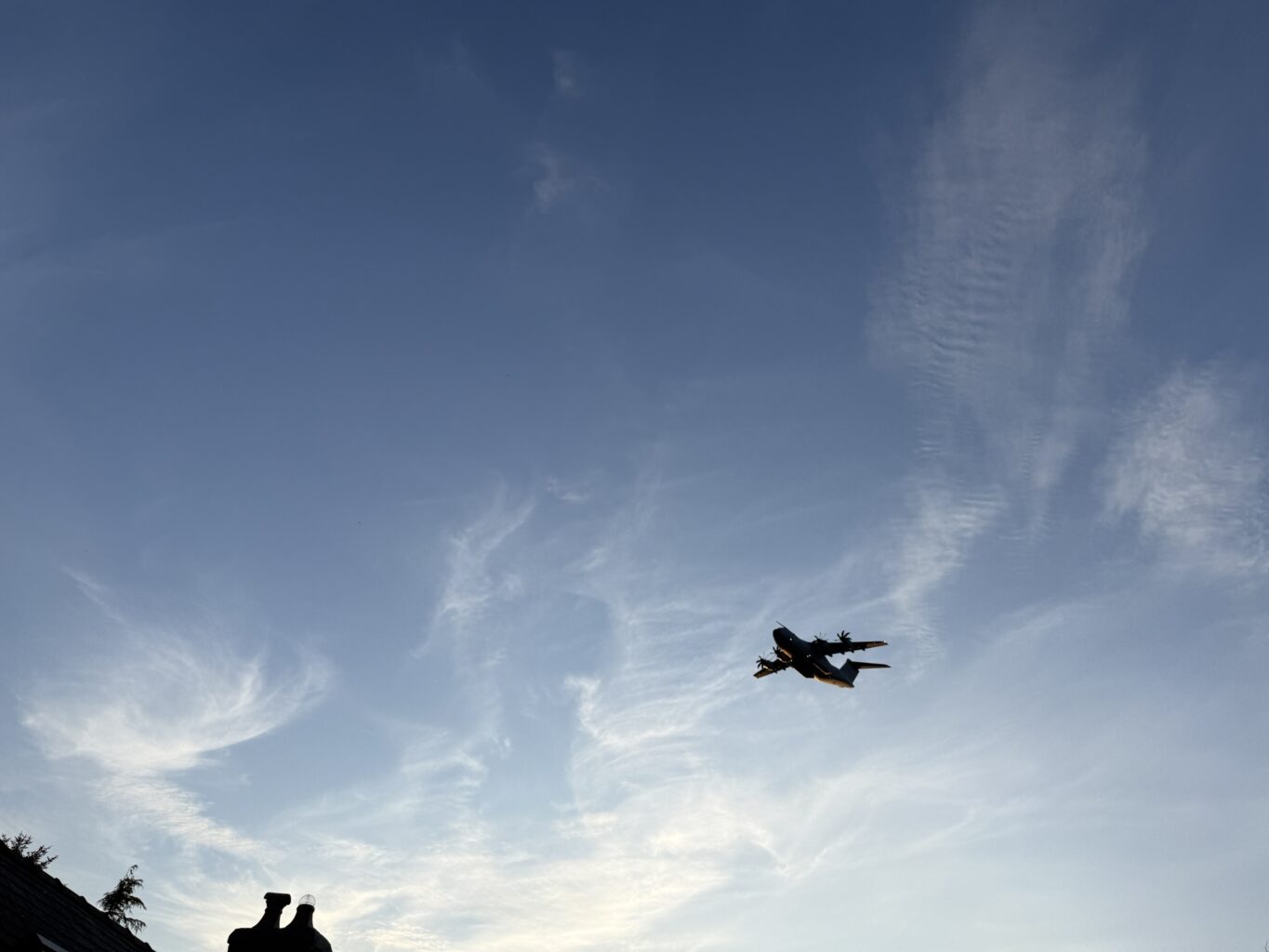 One Week in North Wales: Fairy Pools, Fighter Jets and Welsh Pubs 3 Huge military transport plane flying over or Air BnB which was located right in the Mach Loop.